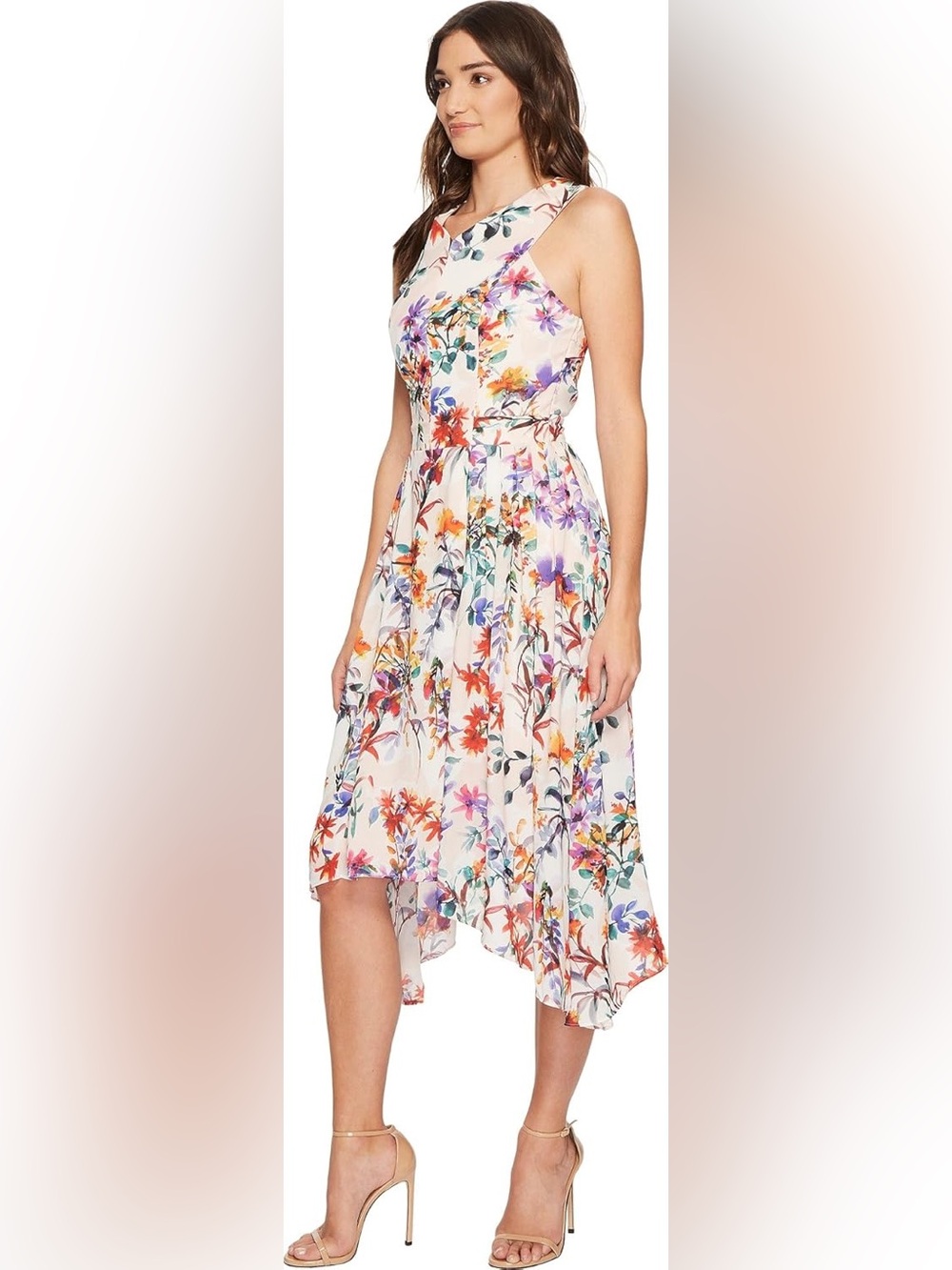 Adelyn Rae Size L Vanessa Woven Floral Printed Fit & Flare Dress - Picture 2 of 13